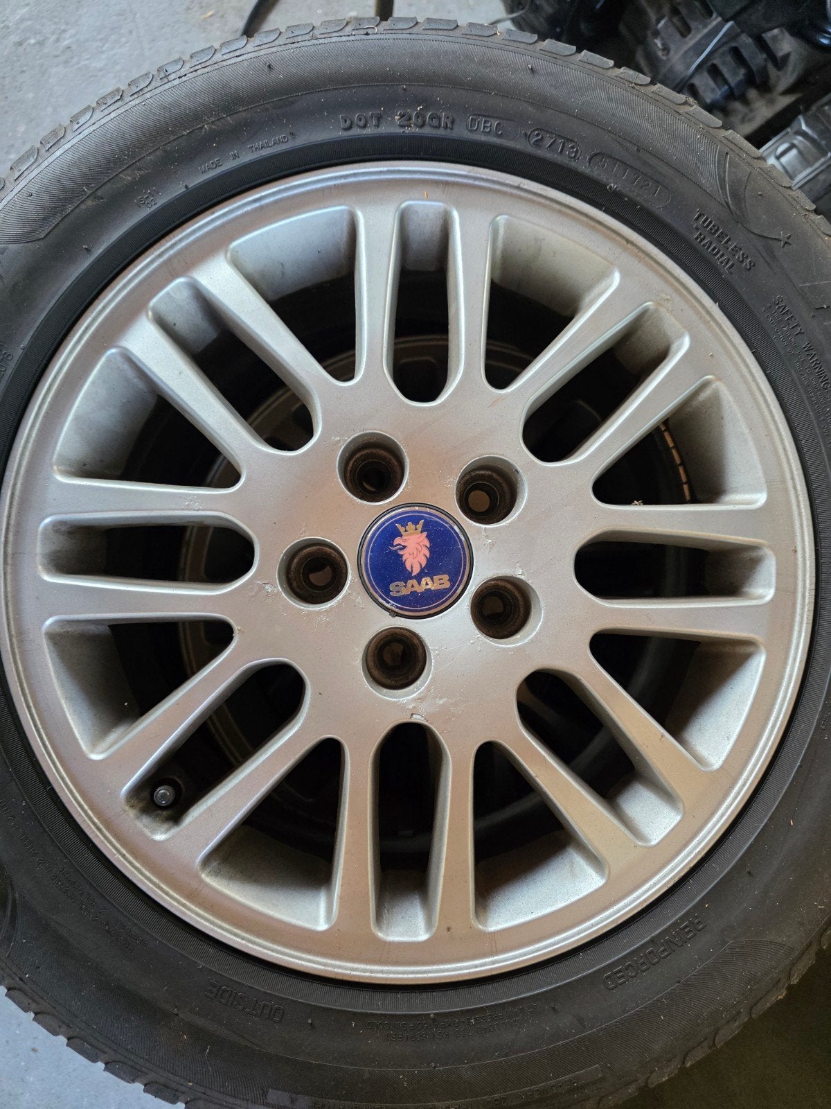 Velgen Saab 9-3, Auto-onderdelen, Banden en Velgen, Ophalen, Gebruikt, Velg(en), Personenwagen