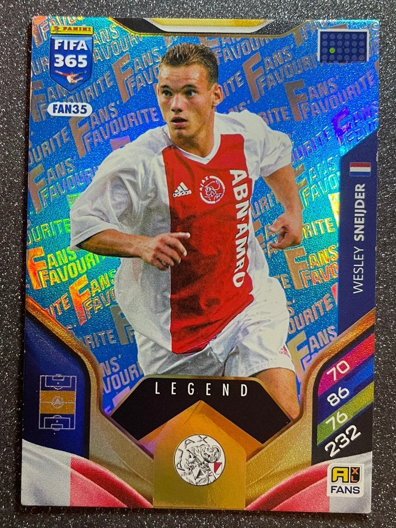 Panini Fifa365 2026 BLUE PAR. FANS FAV. LEGEND SNEIJDER AJAX, Verzenden, Zo goed als nieuw, Plaatje