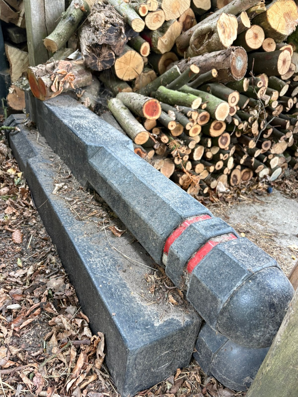Drie reflectorpalen, Tuin en Terras, Palen, Balken en Planken, Ophalen, Zo goed als nieuw, Minder dan 180 cm, Palen
