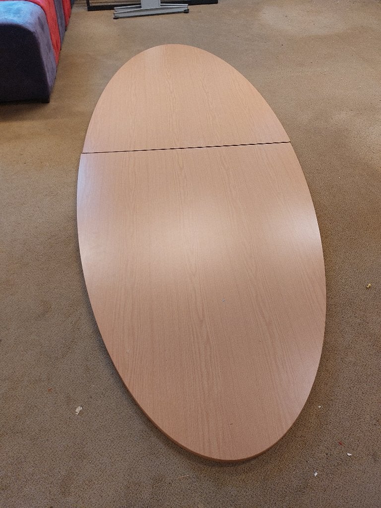 ovaal tafelblad in 2 delen ( 500826), Huis en Inrichting, Tafelonderdelen, Ophalen, Ovaal, 200 cm of meer, 100 tot 150 cm