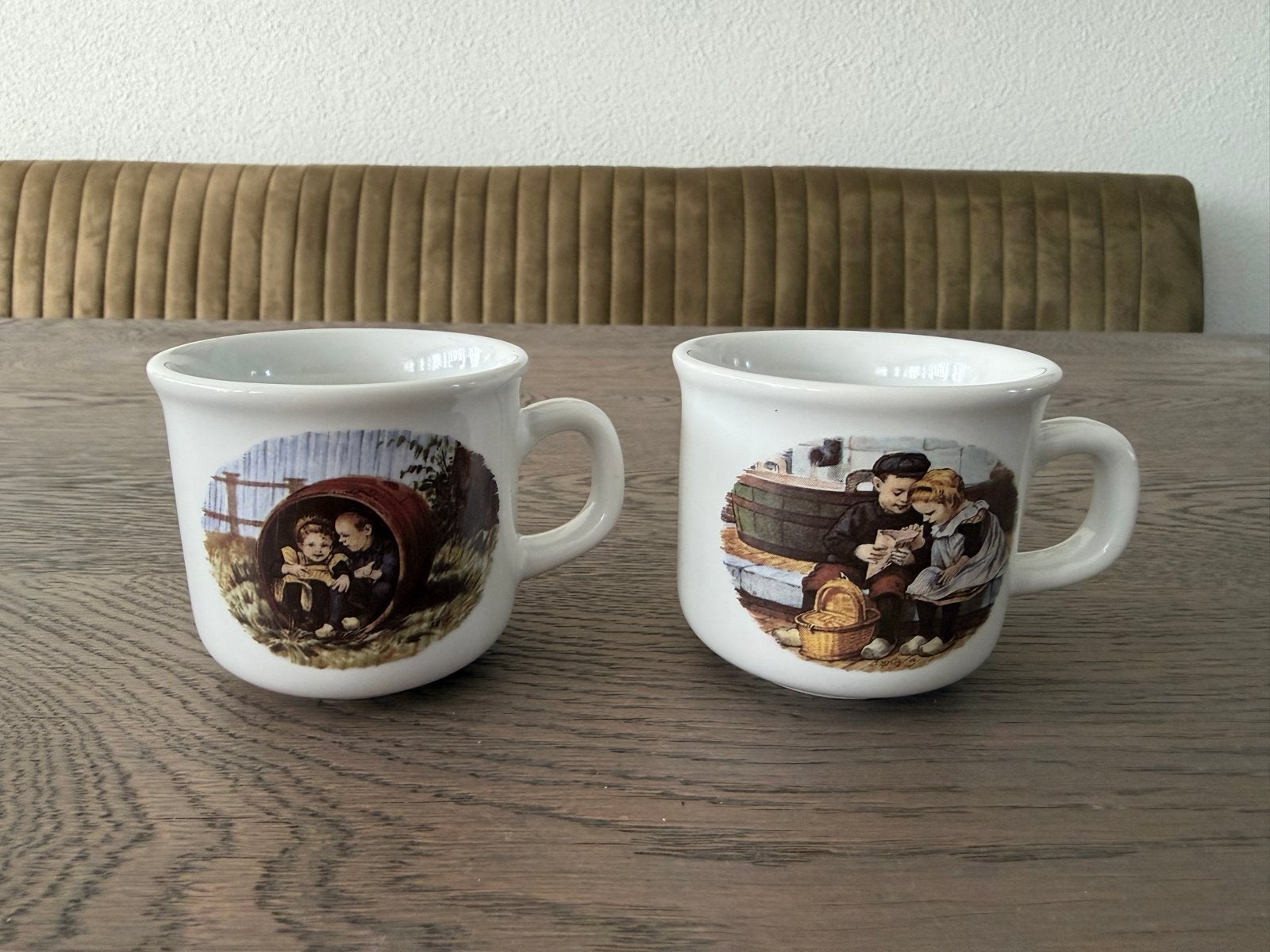 Ot en Sien - Jet ter Steege koffie kopjes, Overige merken, Keramiek, Vintage, Ophalen of Verzenden