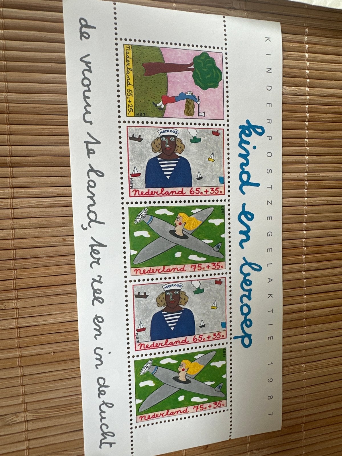 Kinderpostzegels 1987 - Vrouwen in beroep, Postzegels en Munten, Postzegels | Nederland, Ophalen, Na 1940, Postfris
