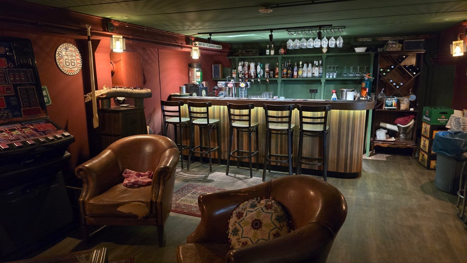 Volledige Man Cave, Zakelijke goederen, Horeca | Meubilair en Inrichting, Ophalen, Gebruikt, Barinrichting