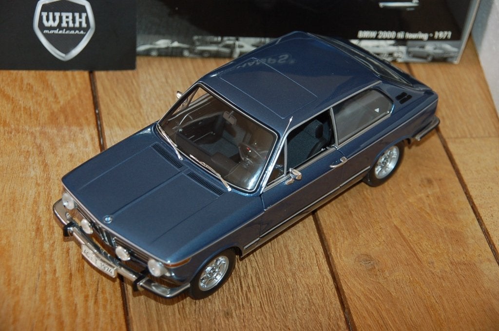 1:18 BMW 2000 Tii Touring blue Minichamps WRH, Verzenden, Zo goed als nieuw, Auto, MiniChamps