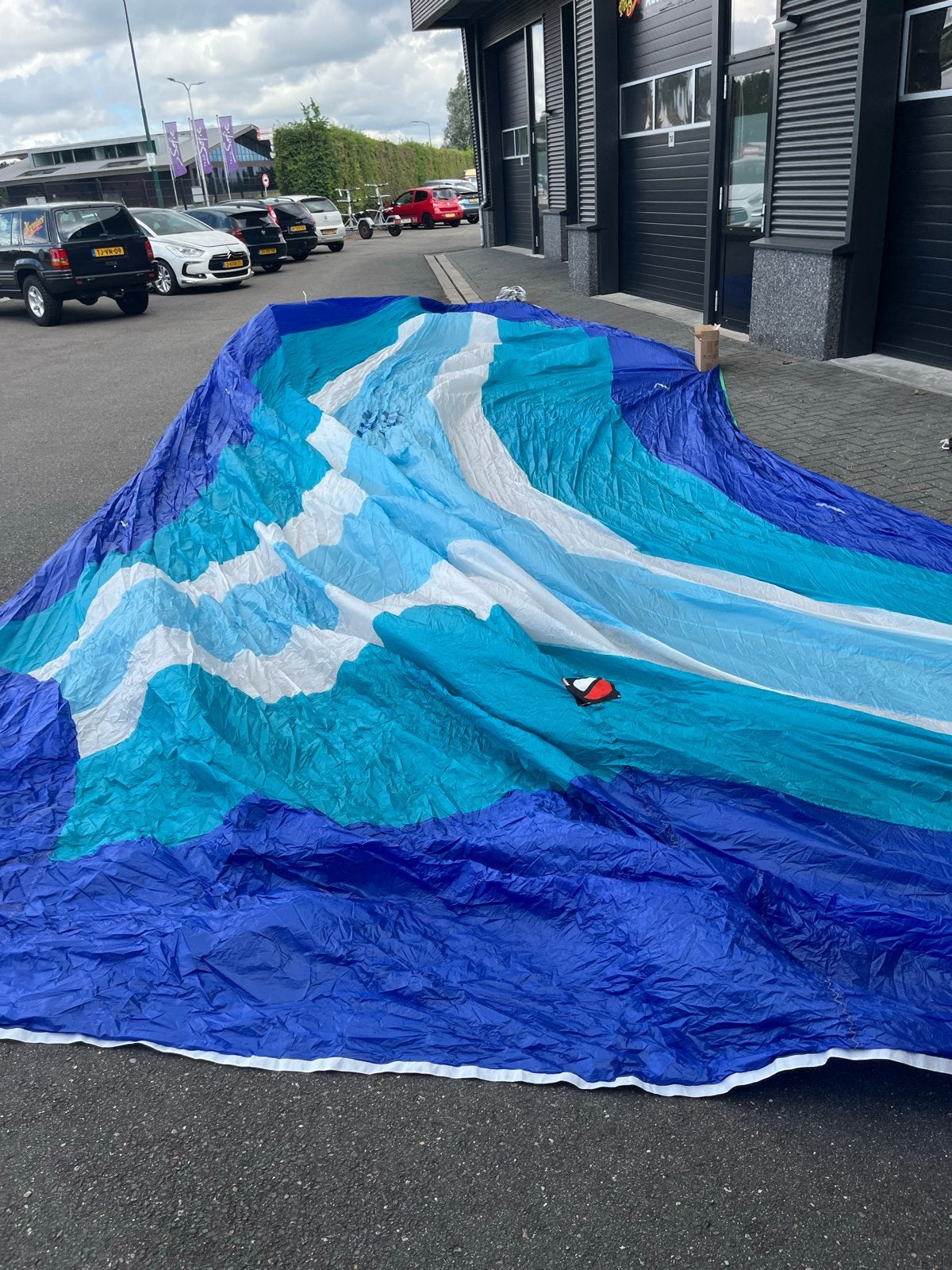 Spinnaker met slurf - ca 71m2, Watersport en Boten, Ophalen, 6 meter of meer, Spinnaker, Zo goed als nieuw