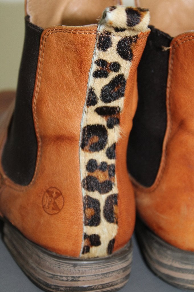 ZGAN Post Xchange chelsea boots enkellaars schoenen 37 leren, Bruin, Lage of Enkellaarzen, Ophalen of Verzenden, Zo goed als nieuw