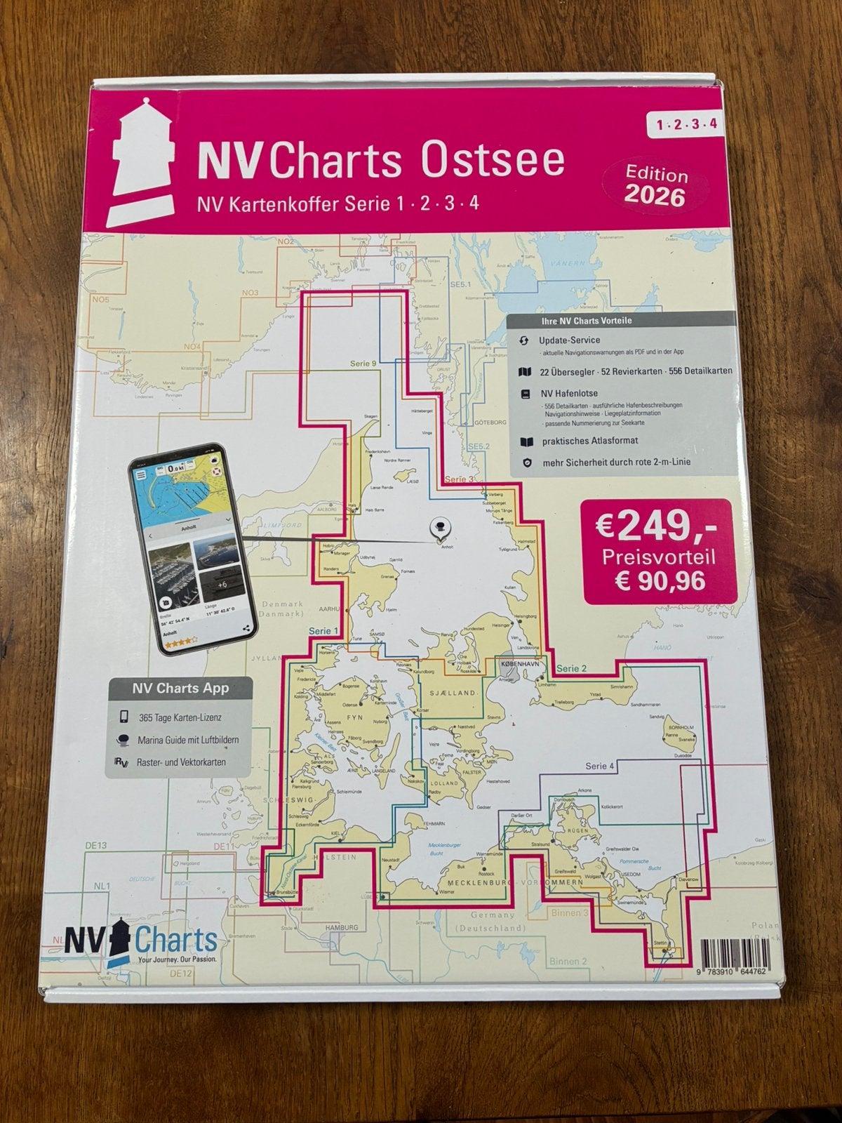 Waterkaarten NV voor reis naar Denemarken, Watersport en Boten, Navigatiemiddelen en Scheepselektronica, Ophalen of Verzenden