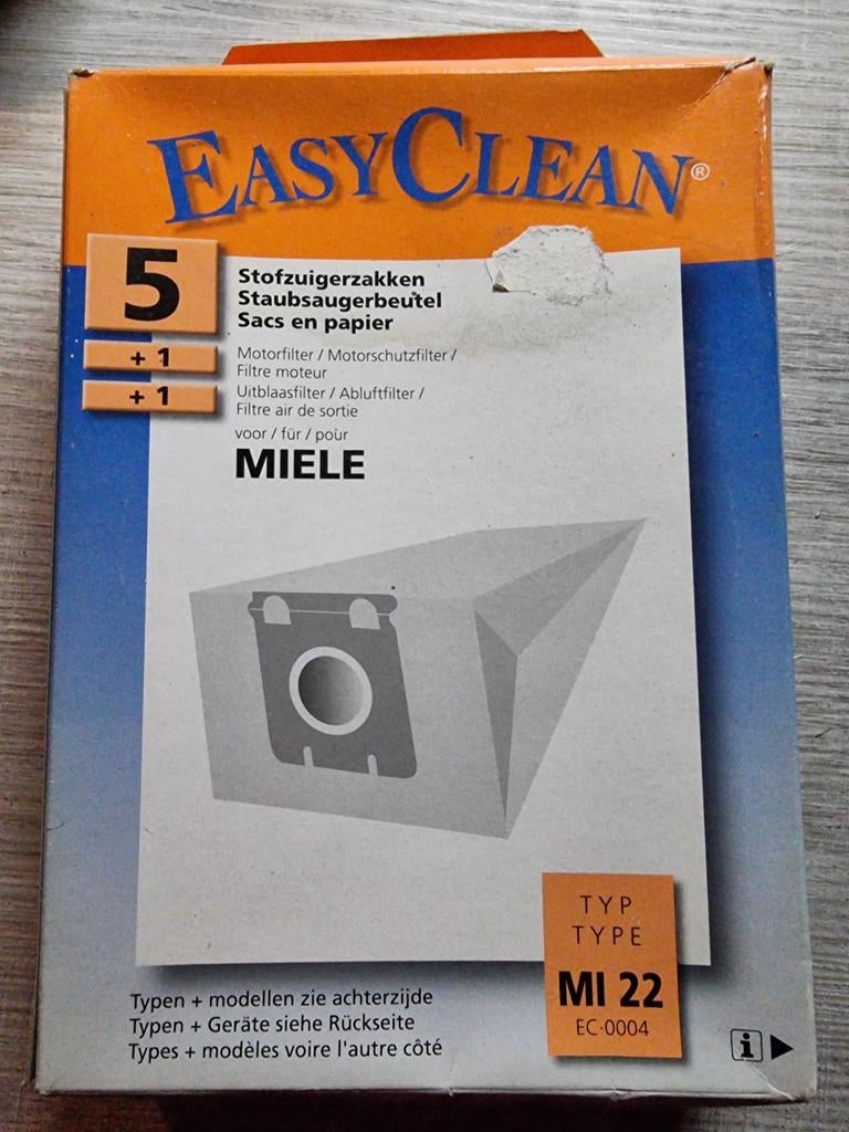 Easy Clean Stofzuigerzakken Miele S217-S226 (5+1+1), Ophalen of Verzenden