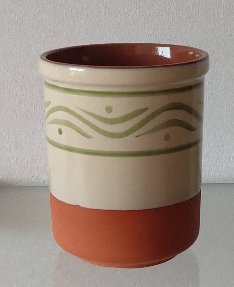 vintage kom/ vaas, terra cotta volgnr 2, Ophalen of Verzenden