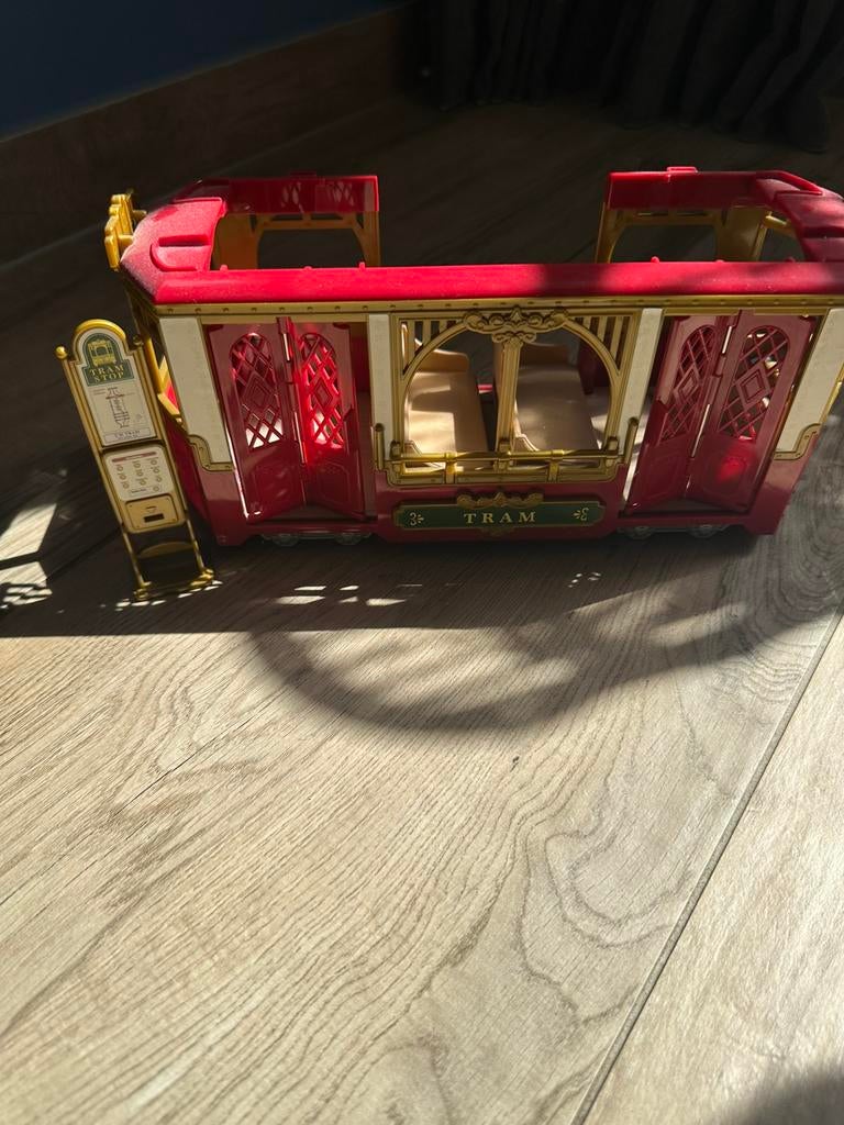 Sylvanian Families 6007 tram, Ophalen of Verzenden, Zo goed als nieuw, Toebehoren