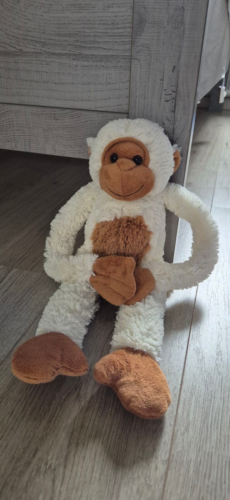 Witte aap 45 cm lang, Ophalen of Verzenden, Overige typen