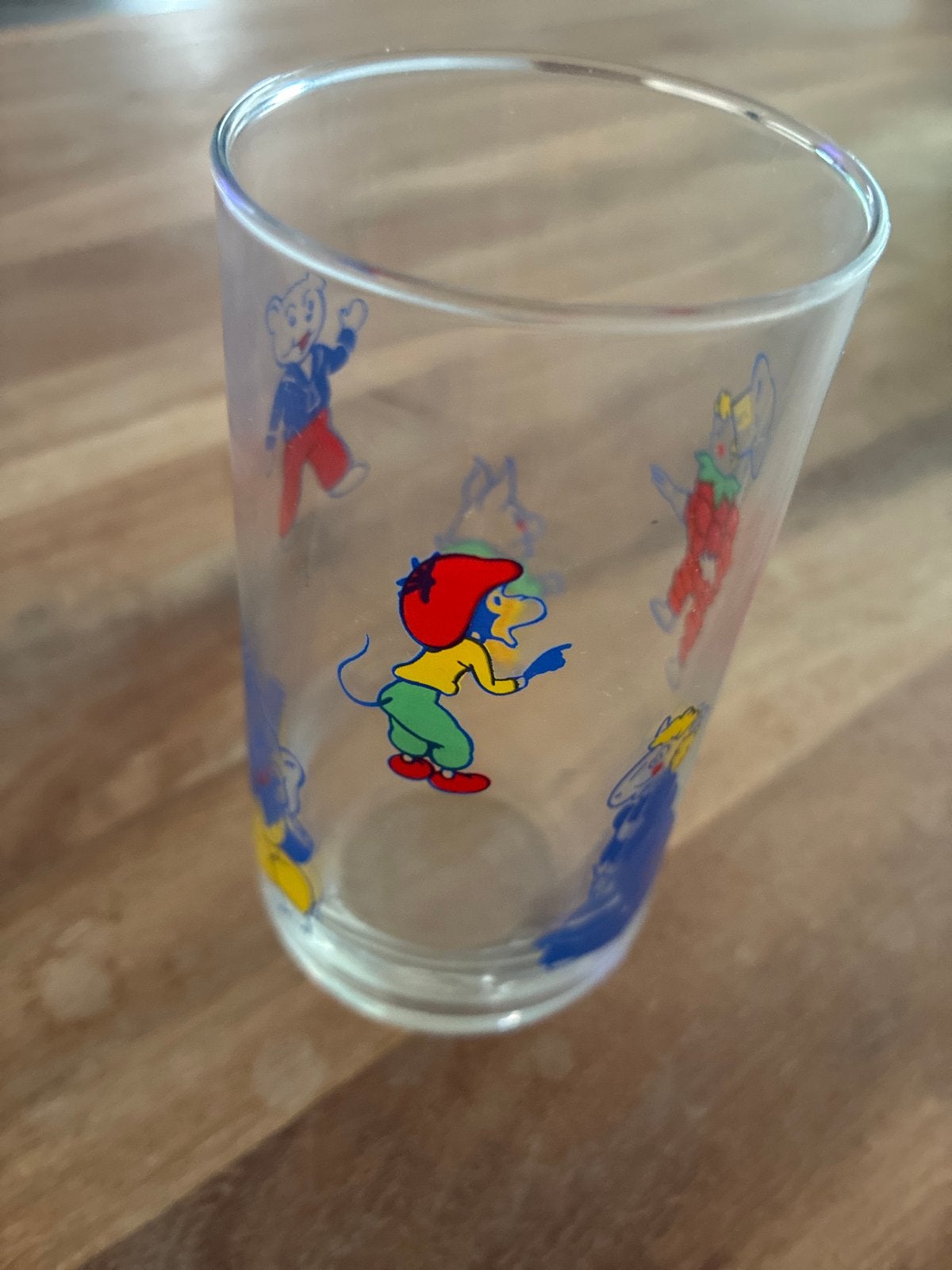 Vintage Fabeltjeskrant drinkglas - Juffrouw Ooievaar, Antiek en Kunst, Ophalen