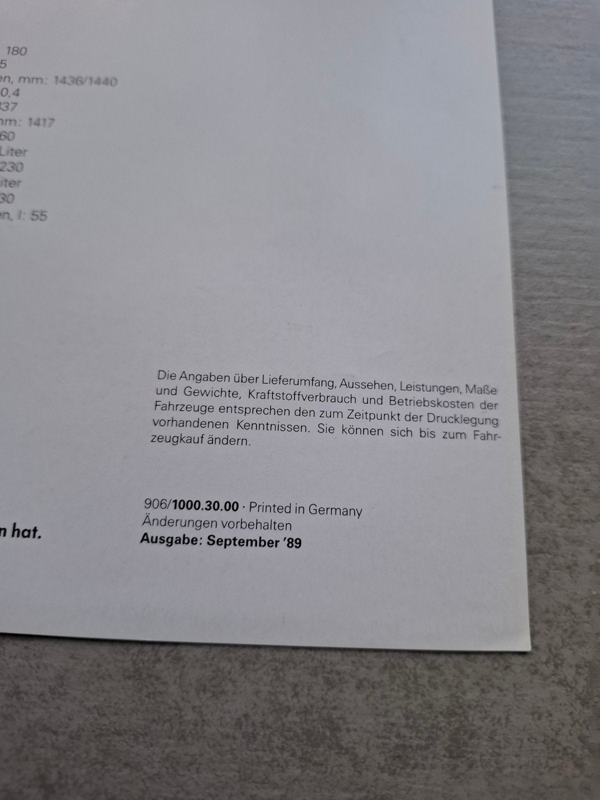 Volkswagen Golf Country sheet - 1989, Ophalen of Verzenden, Zo goed als nieuw, Volkswagen