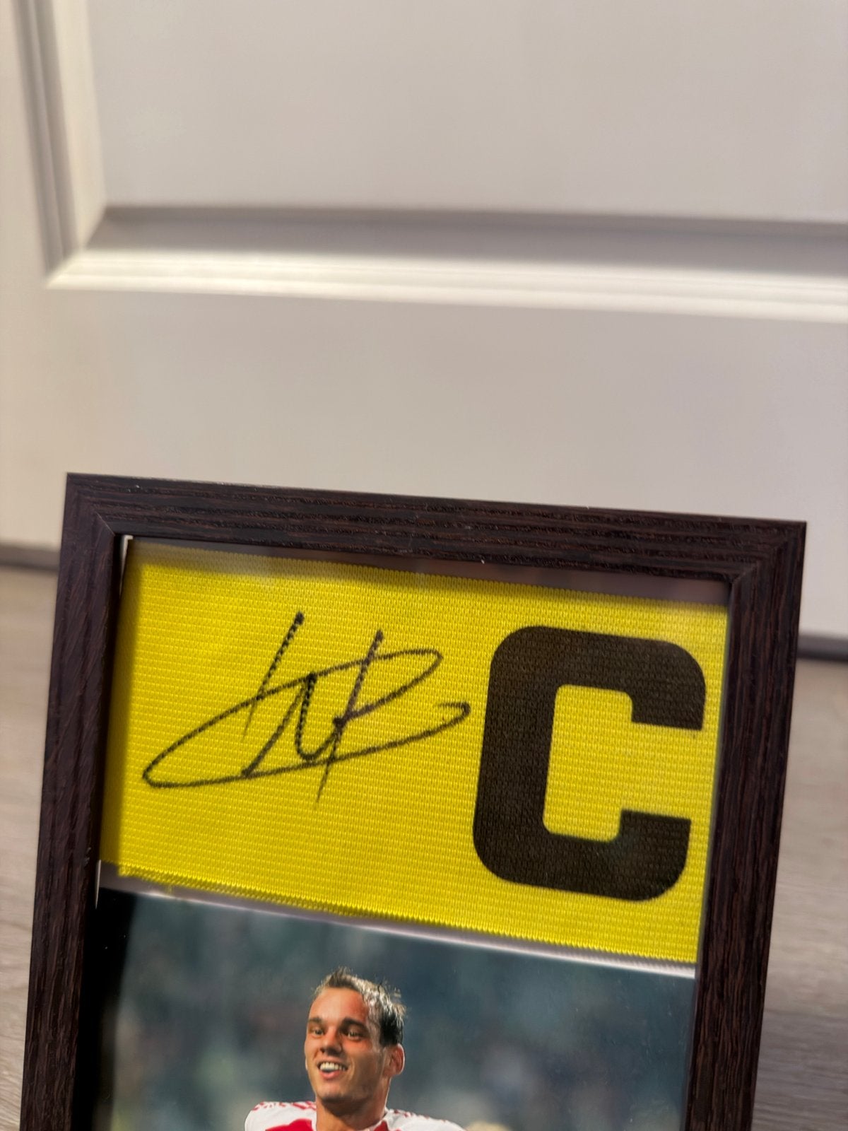 Gesigneerde Wesley Sneijder aanvoerdersband, Verzenden, Zo goed als nieuw, Ajax, Overige typen