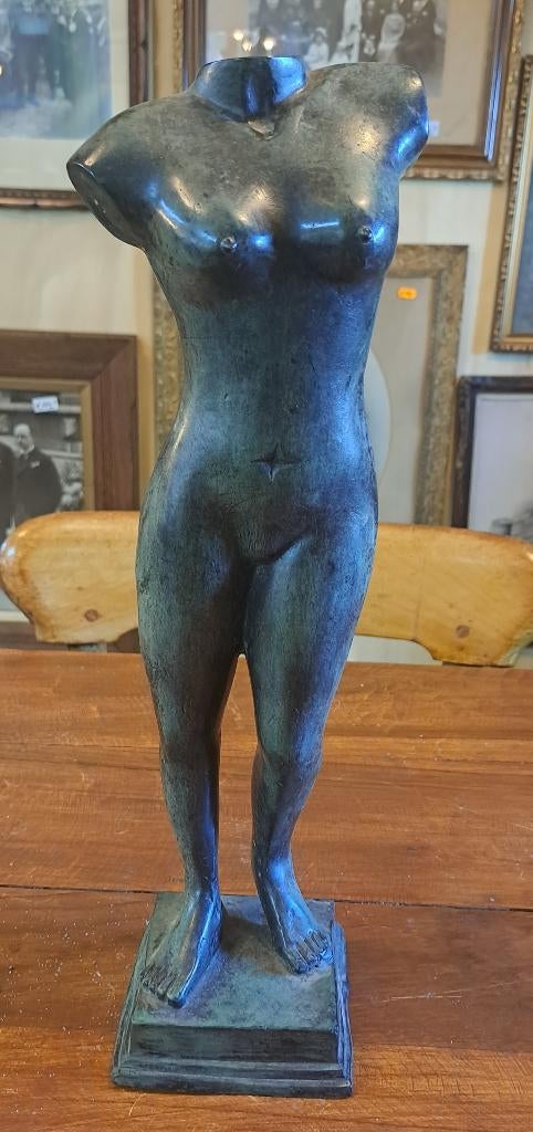 Vrouw body of sculptuur 40 cm hoog is gemaakt van echt brons, Antiek en Kunst, Antiek | Koper en Brons, Ophalen