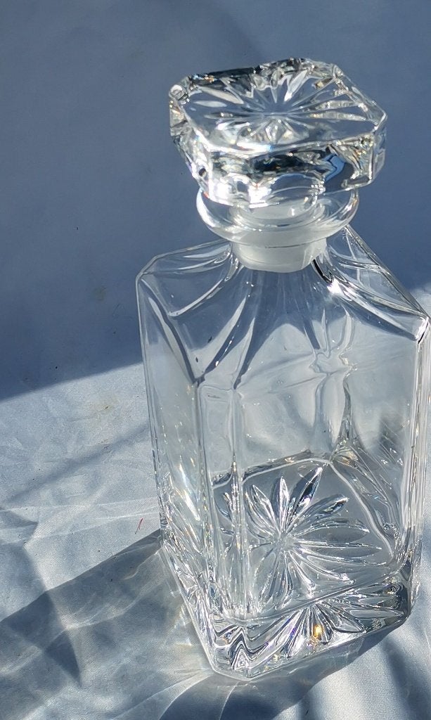 Vintage Whisky Karaf & 2 Boheems Kristallen Likeur glazen, Antiek en Kunst, Ophalen of Verzenden