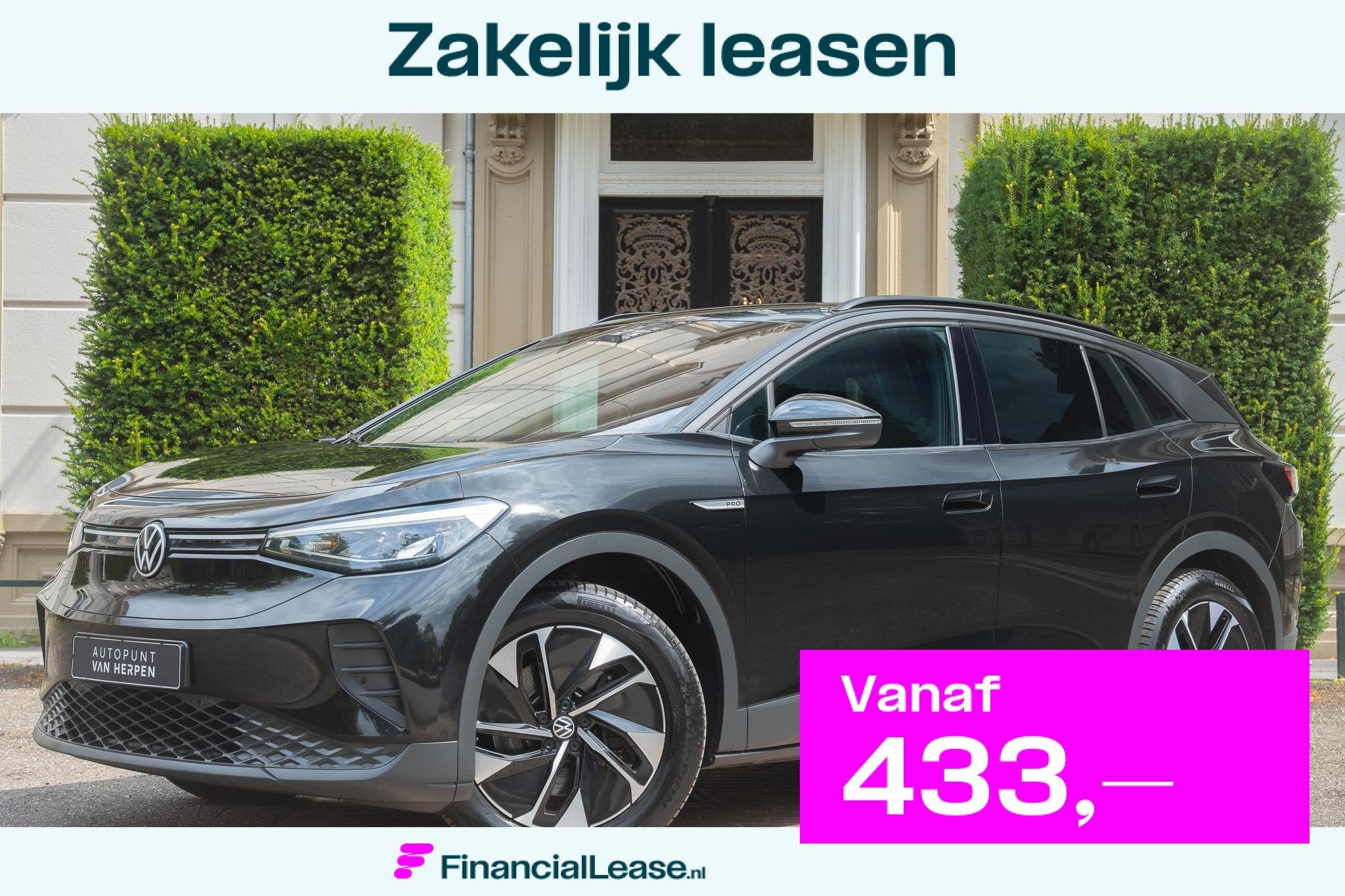 Volkswagen ID.4 Pro Business 77 kWh TREKHAAK | 360 CAM | KEY, Automaat, Dealer onderhouden, Gebruikt, Zwart