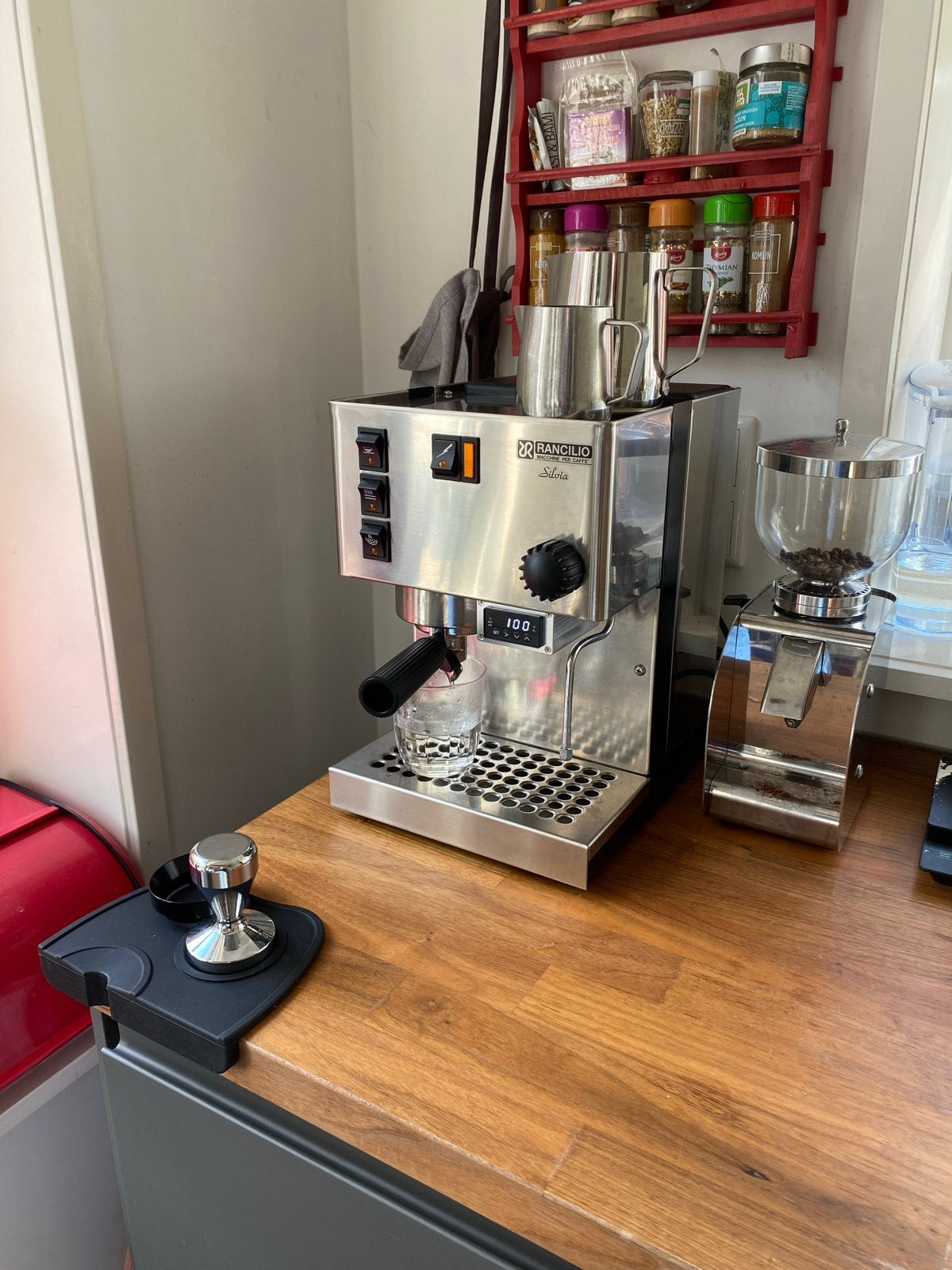 Rancilio Silvia V1 met PID - Espresso machine, Ophalen, Afneembaar waterreservoir, Gebruikt, Espresso apparaat