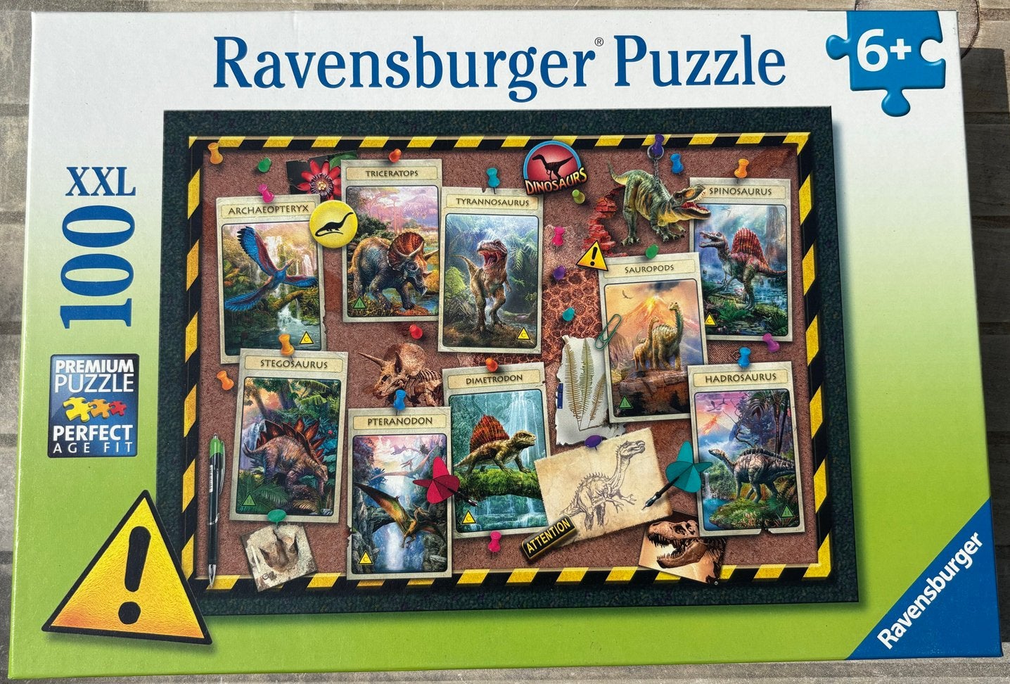Ravensburger XXL 100 stukjes Dinosaurus puzzel, goede staat!, Ophalen of Verzenden, Meer dan 50 stukjes, Zo goed als nieuw, 6 jaar of ouder