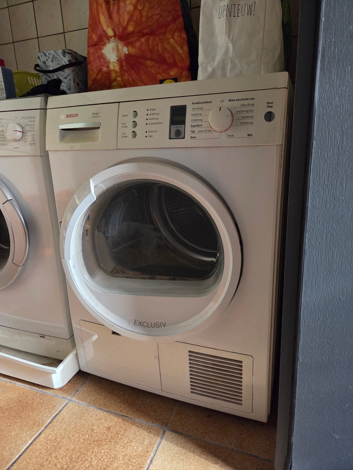 Bosch Maxx 7 Sensitive droger, Witgoed en Apparatuur, Wasdrogers, Ophalen, 6 tot 8 kg, Gebruikt, Minder dan 85 cm