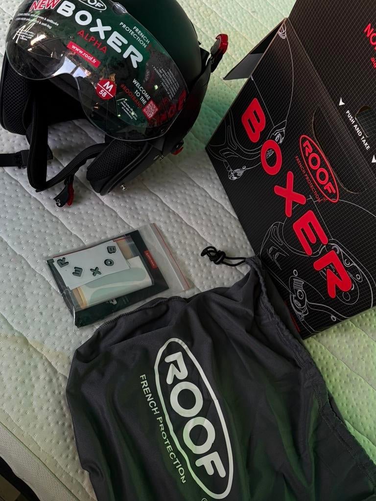 Roof Boxer V8 Alpha Mat Zwart, M, Systeemhelm, Verzenden, Dames