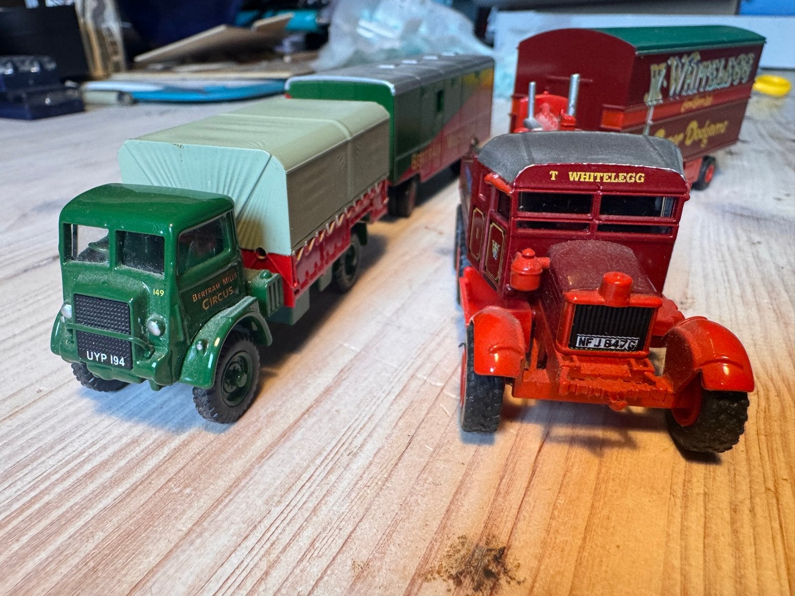 Miniatuur Circus- en Kermiswagens - Vintage Modellen, Overige merken, Gebruikt, 1:32 tot 1:50, Ophalen of Verzenden