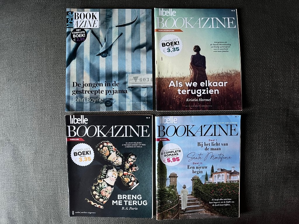 Bookazine's 5 titels. (Roman/Thriller/Biografie) 4 > €10,-, Boeken, Ophalen of Verzenden, Zo goed als nieuw
