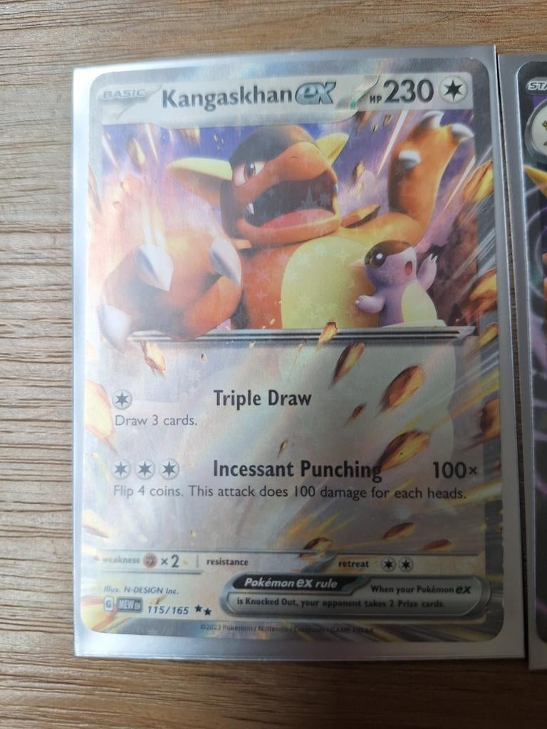 Pokémon TCG: Kangaskhan ex & Alakazam ex kaarten, Ophalen of Verzenden, Zo goed als nieuw, Meerdere kaarten, Foil