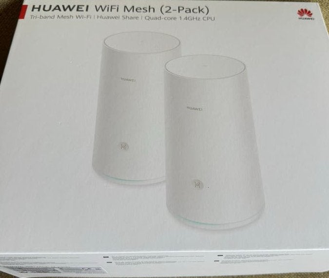 Huawei WiFi Mesh (2-Pack) - AC2200 Tri-band Router, Computers en Software, Routers en Modems, Ophalen of Verzenden, Zo goed als nieuw