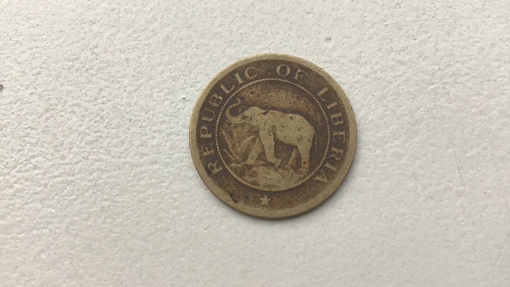 Liberia 1 cent 1937., Postzegels en Munten, Munten | Afrika, Ophalen of Verzenden