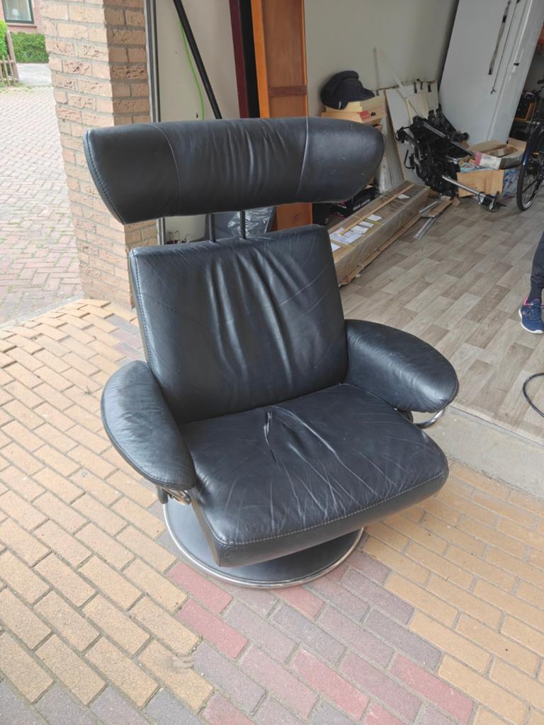 2 Stressless fauteuils, Ophalen of Verzenden, Gebruikt, 75 tot 100 cm, Leer