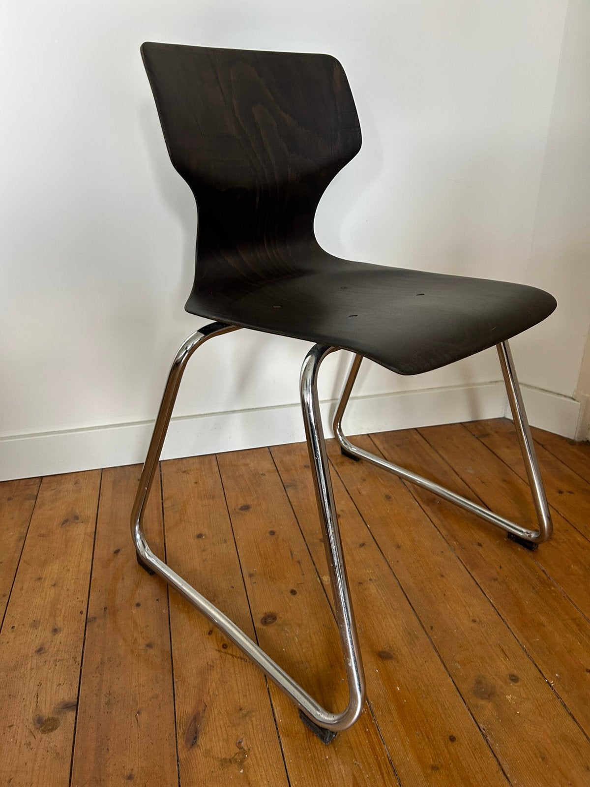 FLÖTOTTO design stoel, Huis en Inrichting, Ophalen, Gebruikt, Bruin, Hout