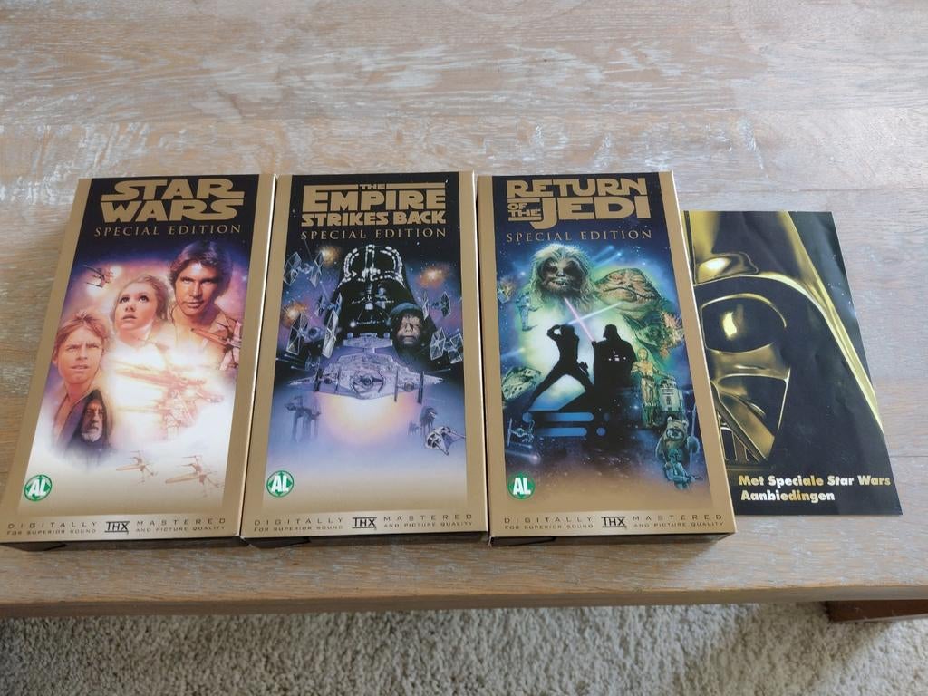 Star Wars Trilogy VHS-videobanden, Verzamelen, Star Wars, Ophalen of Verzenden, Gebruikt, Gebruiksvoorwerp