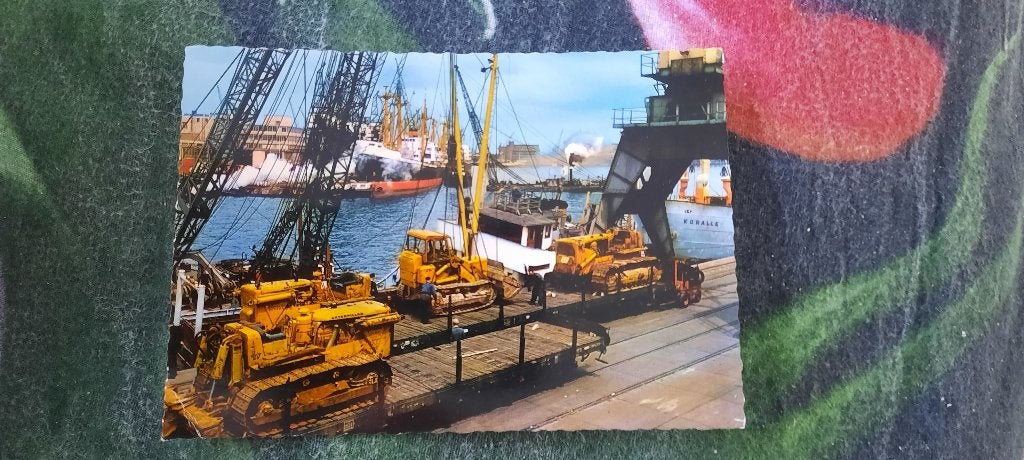 kaart Rotterdam - havengezicht, Ophalen of Verzenden, 1960 tot 1980, Gelopen, Zuid-Holland