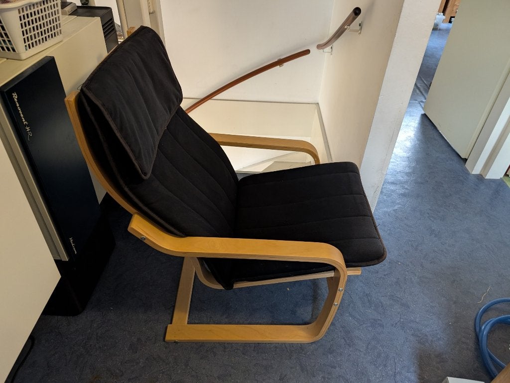 ikea poang stoel, Ophalen, Gebruikt, Zwart, Eén