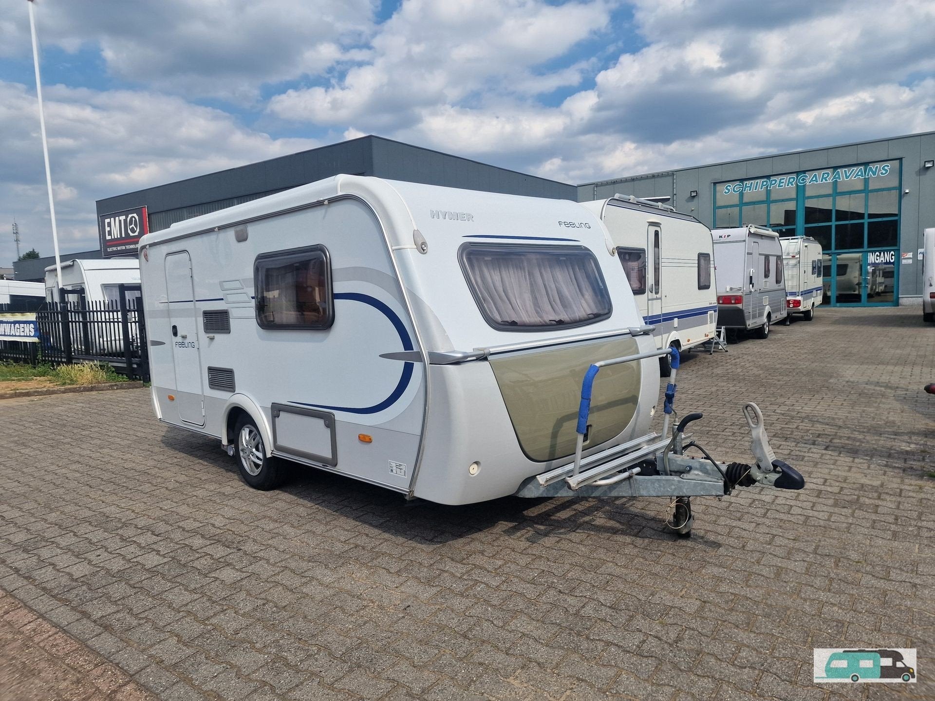 Eriba feeling 390 (bj 2010), Caravans en Kamperen, Bedrijf, Luifel, Eriba