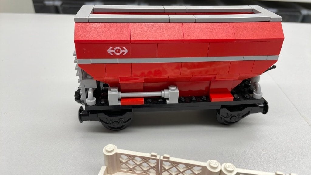 SB1717 Lego trein 9v hopper wagon MOC, Kinderen en Baby's, Speelgoed | Duplo en Lego, Ophalen of Verzenden, Zo goed als nieuw