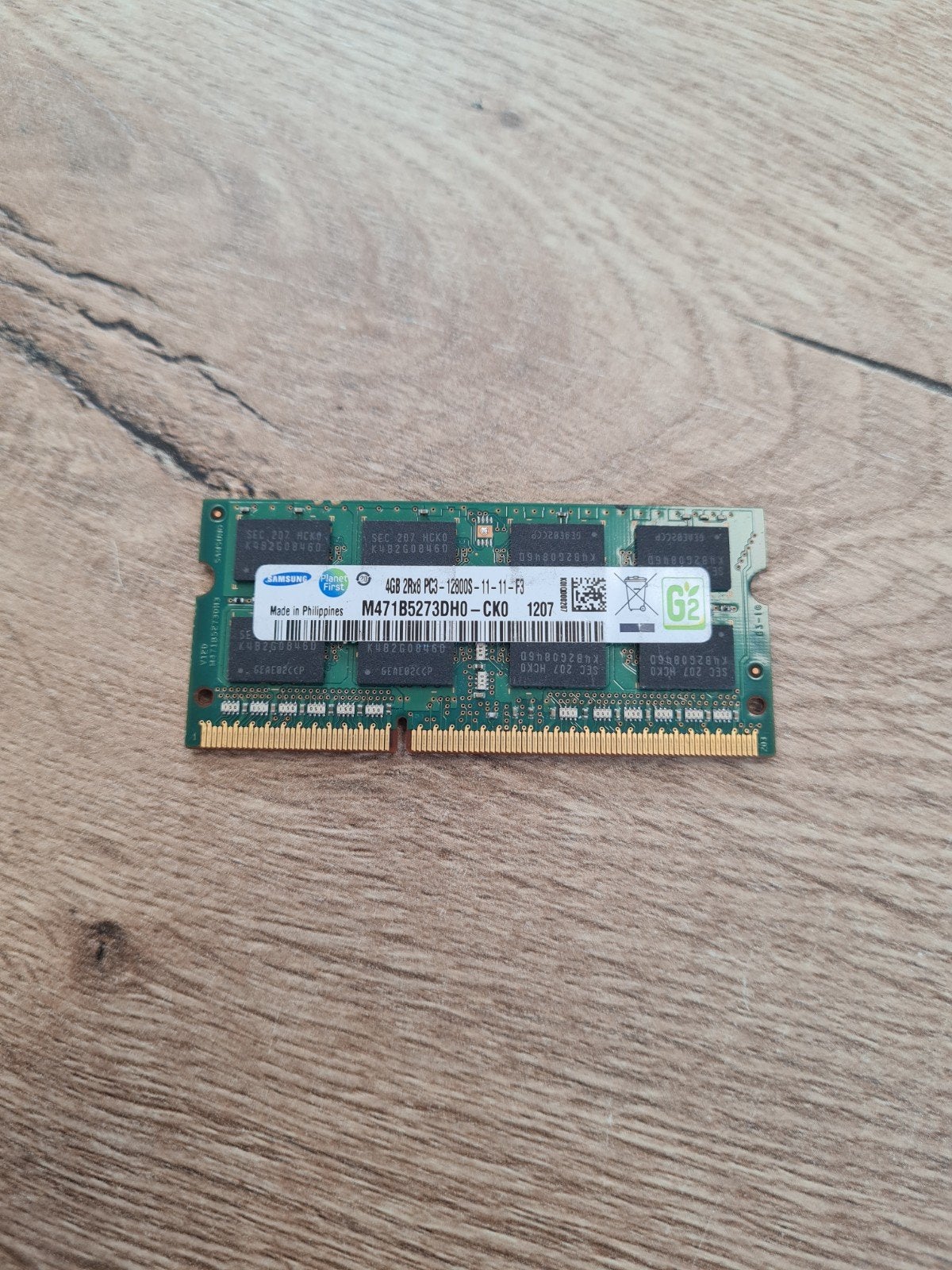 Samsung 4GB 2Rx8-12800S-11-11-F3 RAM, Refurbished, DDR3, Ophalen of Verzenden, Laptop