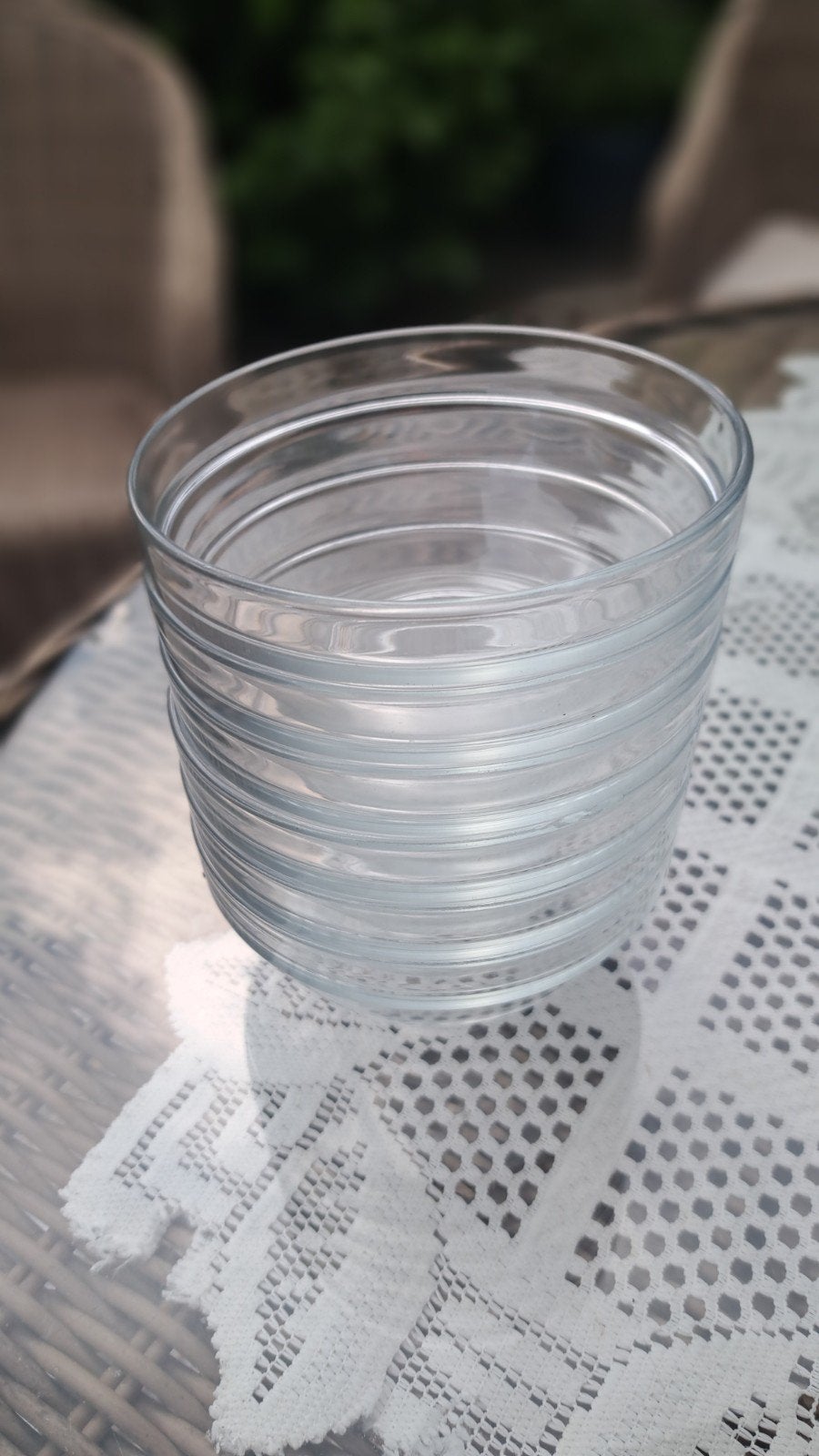Arcoroc 6 schaaltjes rond 14 cm dessert/compote, Ophalen of Verzenden, Gebruikt, Glas, Overige stijlen