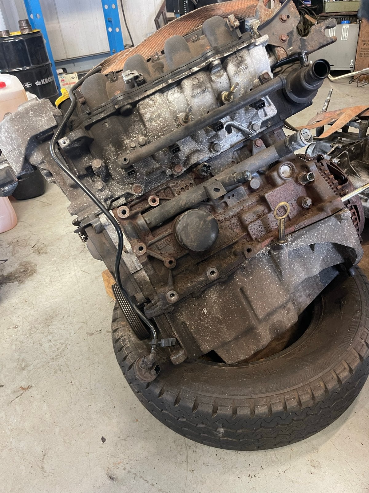 Renault clio 1.6 16v motor, Ophalen, Gebruikt, Renault