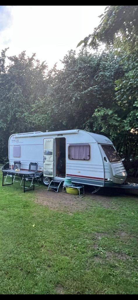 Caravan; Home-car Racer 45 Spirit met zakluifel, Caravans en Kamperen, Caravans, Home-car, 750 - 1000 kg, Particulier, Kachel