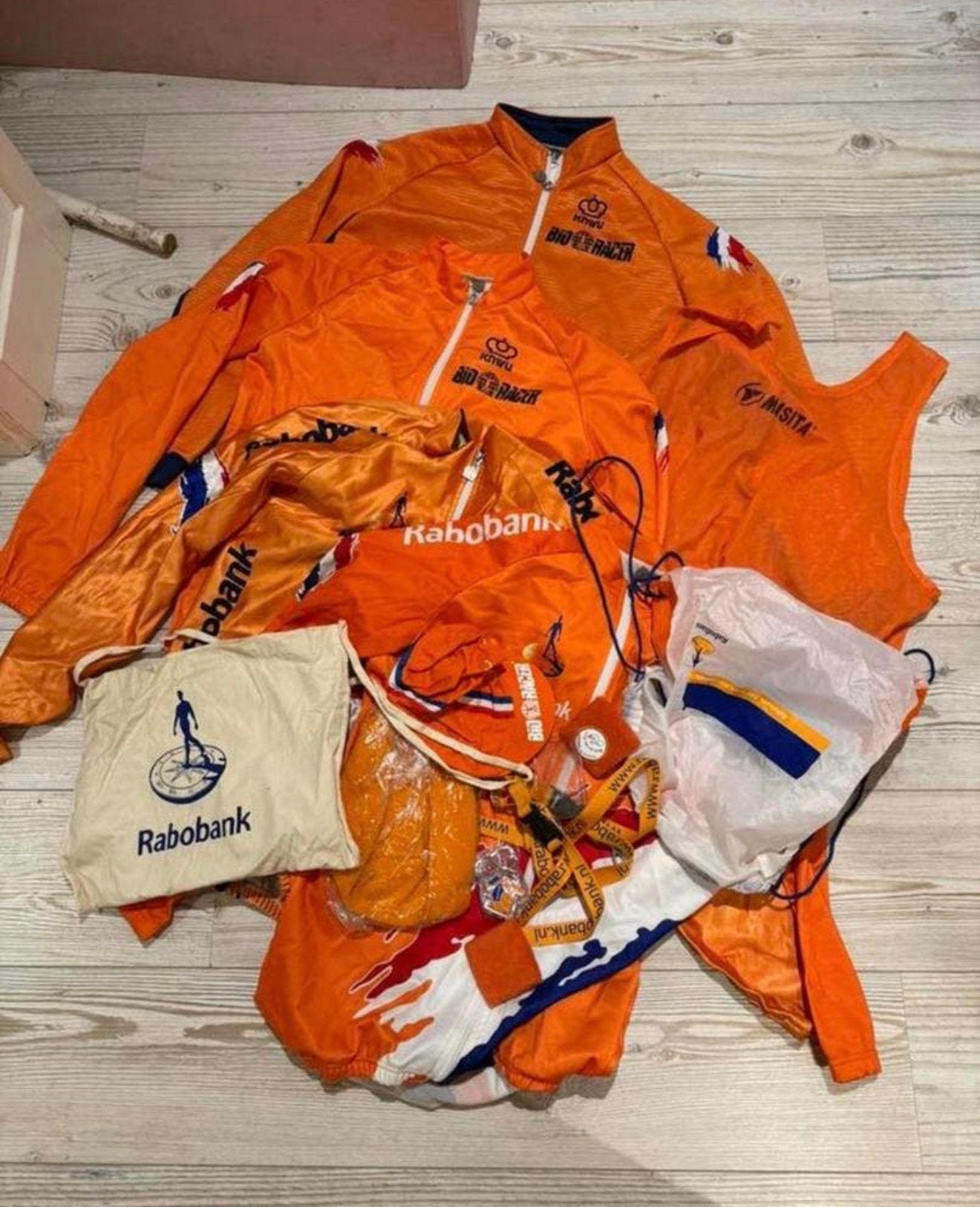 Bioracer KNWU Rabobank wielerkleding wielrennen, Ophalen, Zo goed als nieuw, Bovenkleding