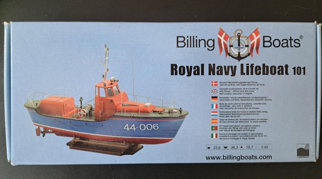 Billing Boats Royal Navy Lifeboat 101 Modelbouwkit, Ophalen of Verzenden, Nieuw, 1:32 tot 1:50, Overige merken
