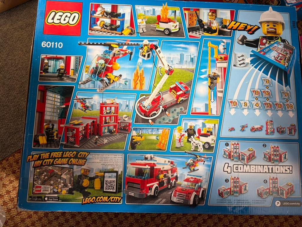 LEGO City Brandweerkazerne 60110 – Sealed, Ophalen of Verzenden, Minder dan 500 stukjes, Nieuw, Rubik's of 3D-puzzel
