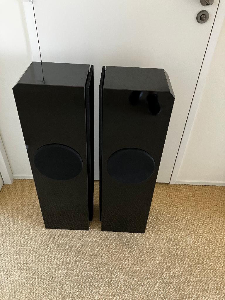 Stereo luidsprekers Hepta, Gebruikt, 60 tot 120 watt, Front, Rear of Stereo speakers, Ophalen