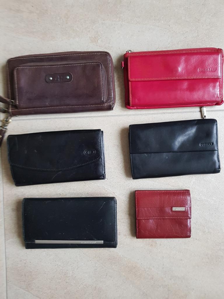 Portomonee leer dames, Sieraden, Tassen en Uiterlijk, Portemonnees, Ophalen of Verzenden, Zo goed als nieuw, Bruin