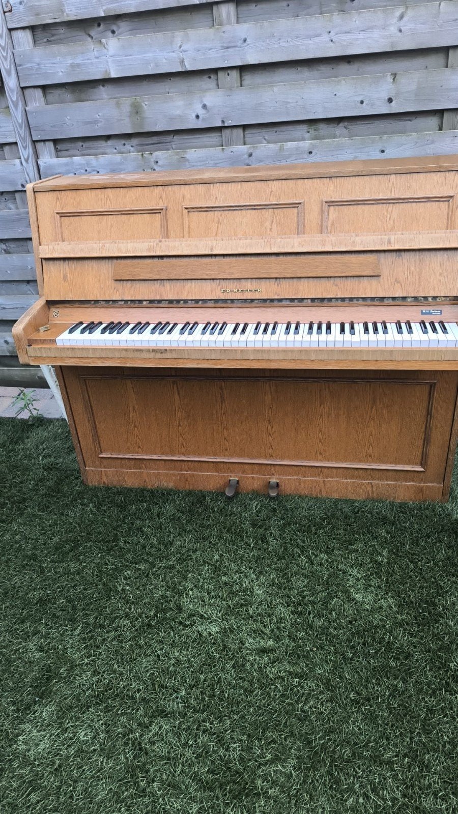 Vintage Schiedmayer Piano - Bruin, Gebruikt, Gebruikt, Bruin, Onbekend, raadpleeg de fabrikant voor details, Onbekend, raadpleeg de fabrikant voor details