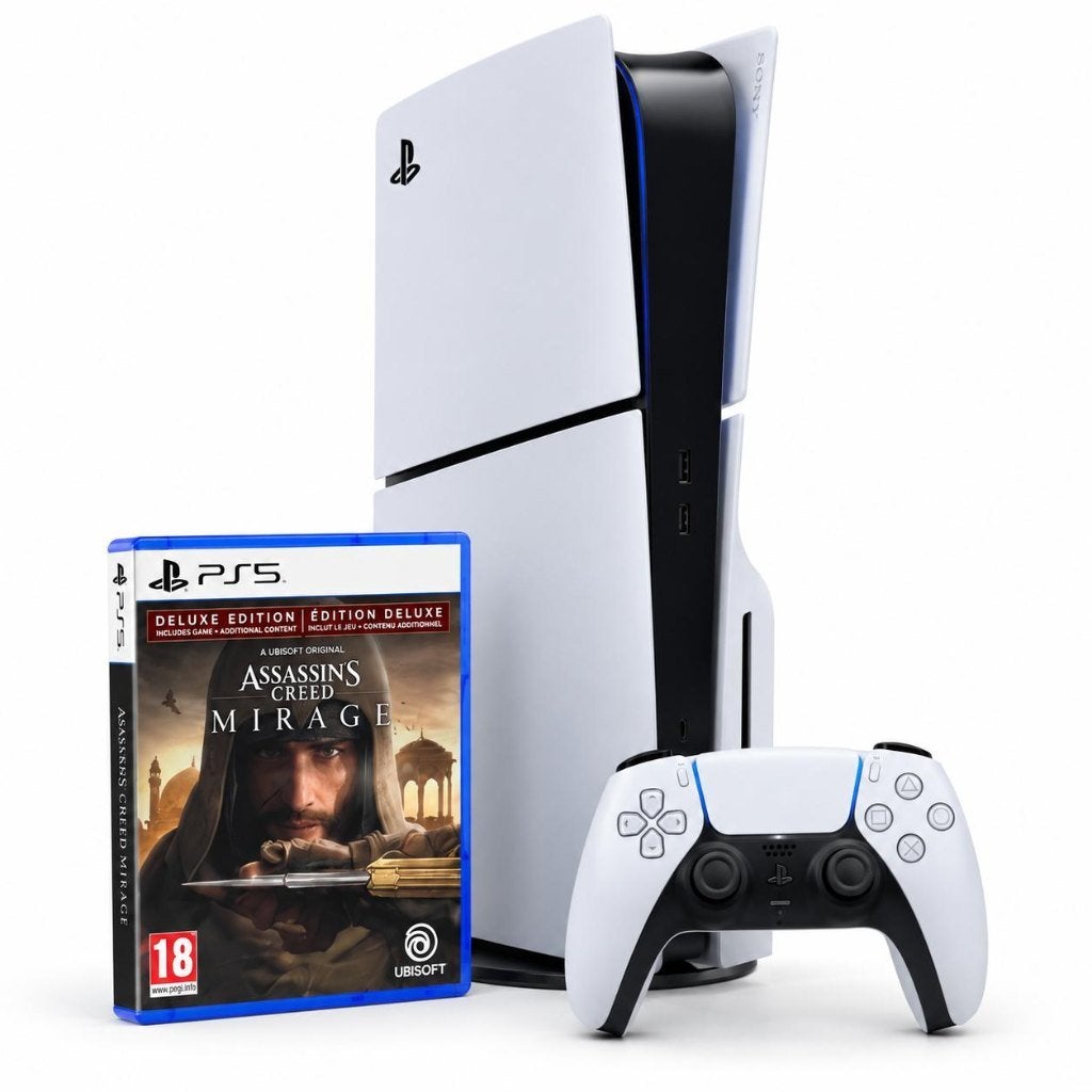 PlayStation 5 Slim Disc 1TB + Assassin's Creed MIRAGE | ZGAN