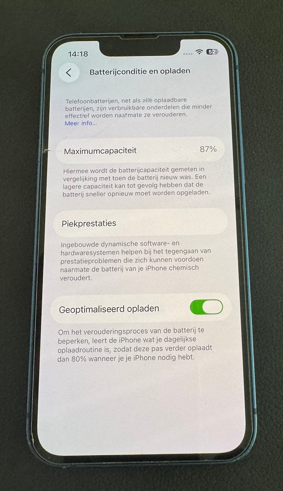 Foto 6 van iPhone 13 mini 256GB Blauw - Schermschade, verder top!