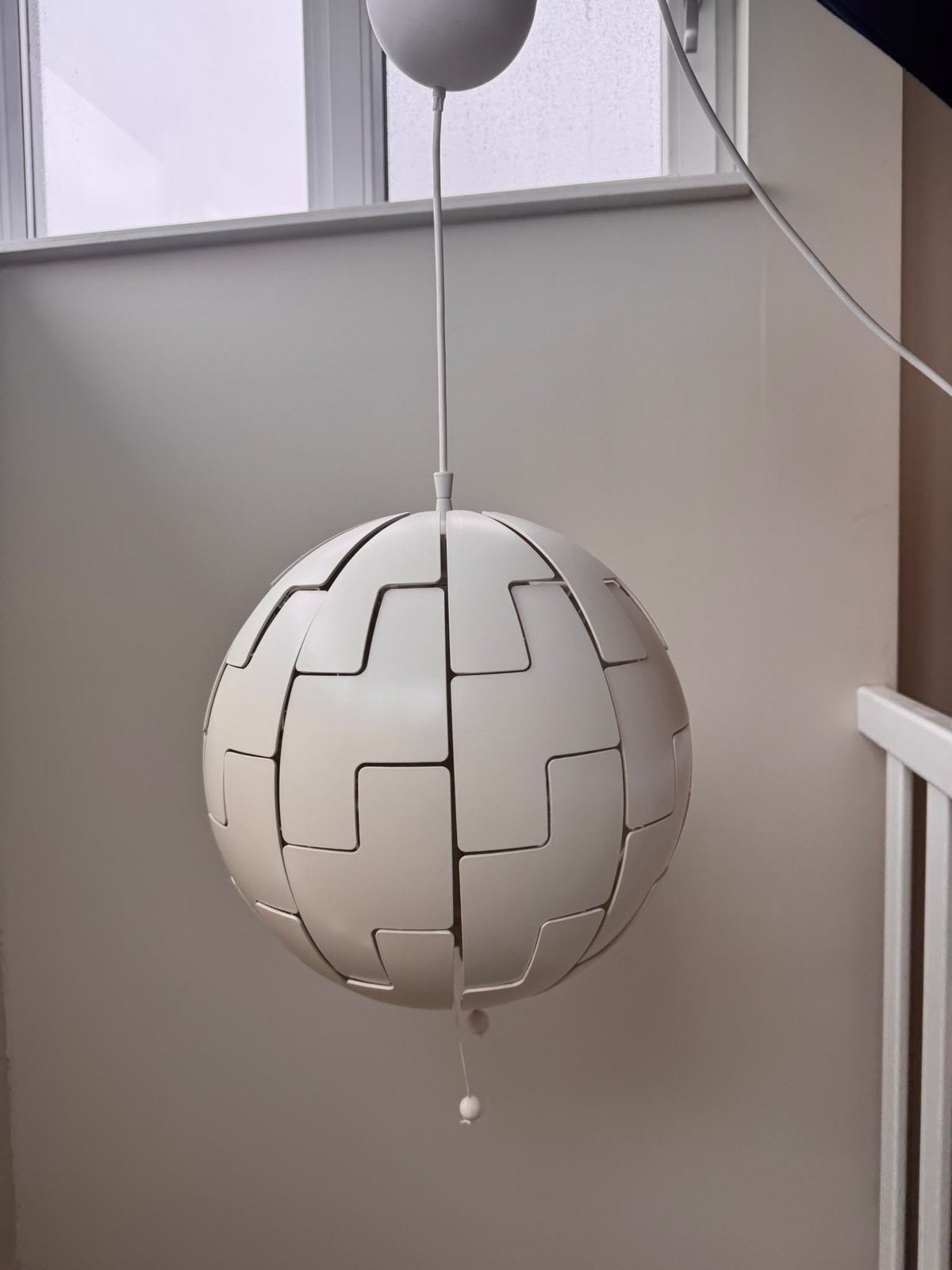 Ikea hanglamp wit, Huis en Inrichting, Ophalen, Gebruikt